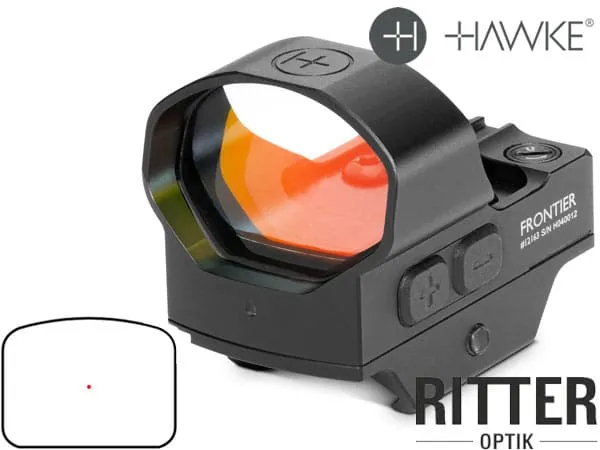HAWKE Frontier 1x30 Reflexvisier inklusive Montage Weaver / Picatinny & Delta Poit Pro DPP Footprint 3 MOA Red Dot 12 163